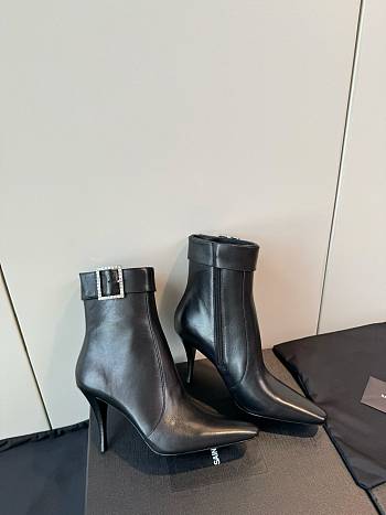 YSL Claude 90 embellished leather ankle boots