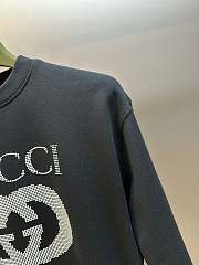 Gucci Blue cotton sweatshirt with logo - 5