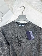 Prada Logo Knitted Round Neck Top - 4