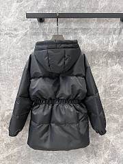 Prada Re-Nylon Hooded Puffer Jacket - Black - 2