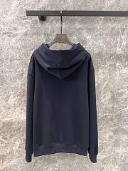 GUCCI Navy blue hoodie with logo - 4