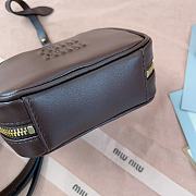 Miu Miu Mini Arcadie Leather Chocolate Brown Bag - 10.5x4cm - 4