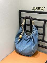 Loewe  Squeeze bag in washed denim - 33x34x13cm - 1