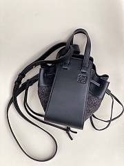 Loewe Mini Hammock Drawstring Black Bag - 19*11*17cm - 1