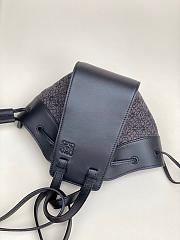 Loewe Mini Hammock Drawstring Black Bag - 19*11*17cm - 2