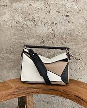 Loewe Puzzle Black and Beige Bag - 29*12*19cm - 2