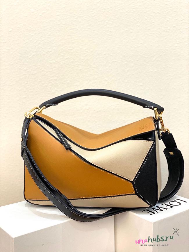 Loewe Puzzle Black and Yellow Bag - 29*12*19cm - 1