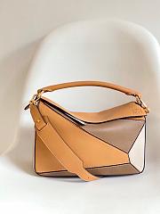 Loewe Puzzle Brown and Beige Bag - 29*12*19cm - 1