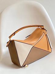 Loewe Puzzle Brown and Beige Bag - 29*12*19cm - 4