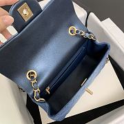 Chanel Small Classic Flap Bag Denim 20cm - 6