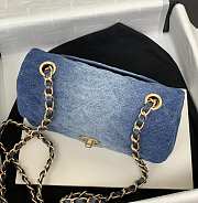 Chanel Small Classic Flap Bag Denim 20cm - 3