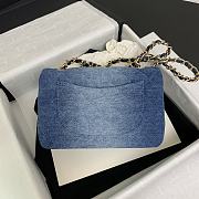 Chanel Small Classic Flap Bag Denim 20cm - 4