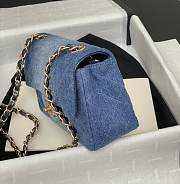 Chanel Small Classic Flap Bag Denim 20cm - 2