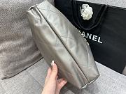 Chanel 22 Tote Grey Shiny Calfskin & Gold-Tone Metal - 39 × 42 × 8 cm - 5