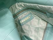 Chanel 22 Tote Green Mint Shiny Calfskin & Gold-Tone Metal - 39 × 42 × 8 cm - 6