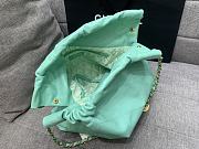 Chanel 22 Tote Green Mint Shiny Calfskin & Gold-Tone Metal - 39 × 42 × 8 cm - 3