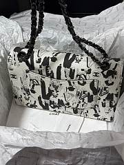 Chanel Flapp Bag Sketch Printed Canvas Bag 25cm - 2