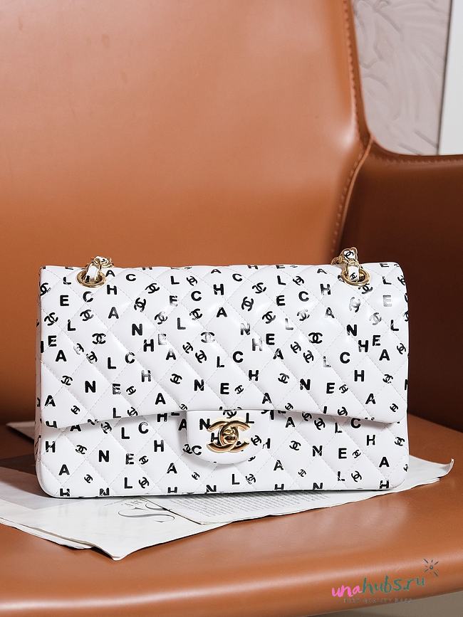 	 Chanel Flap Bag Mini CC Logo White Bag 25cm - 1