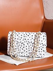 	 Chanel Flap Bag Mini CC Logo White Bag 25cm - 6