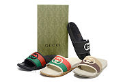 Gucci Rubber Multicolor Slides - 1