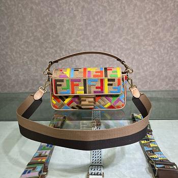 Fendi Baguette Multicolot Bag 27x15x6cm