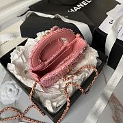 Chanel Mini Kelly Tweed Pink Bag - 5