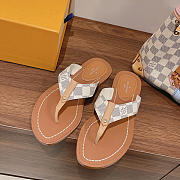 	 Louis Vuitton Sunny Flat Thong Damier Ebene - 1