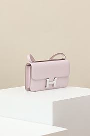 Hermes Long Constance Pink Epsom Leather Bag 24cm - 5