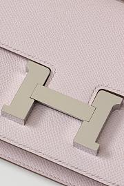 Hermes Long Constance Pink Epsom Leather Bag 24cm - 3