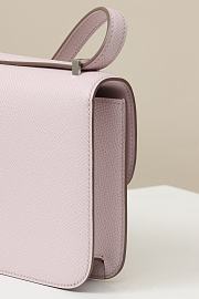 Hermes Long Constance Pink Epsom Leather Bag 24cm - 2