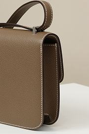 	 Hermes Long Constance Taupe Epsom Leather Bag 24cm - 2