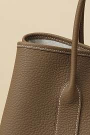 Hermes Garden Party Togo Taupe Bag - 36x26x17cm - 2