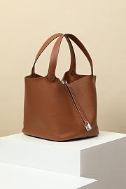 Hermes Picotin 26 Rose Brown Palladium Hardware - 6