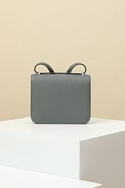 	 Hermes Constance Epsom Leather Bag Grey - 9x15x4cm - 5