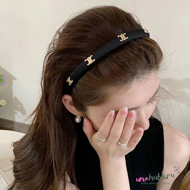 Celine Triomphe Logo Headband - 1