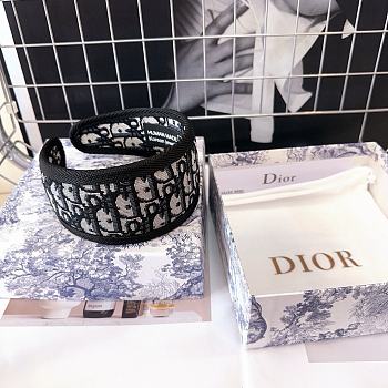 Dior Blue Oblique Jacquard Headband