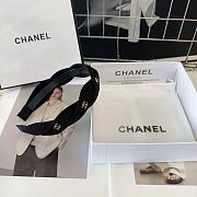 Chanel Black CC logo headband - 4