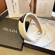 PRADA leather brand-plaque headband - 2