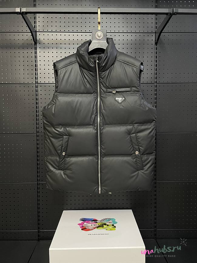 Prada Black Down Gilet Jacket - 1