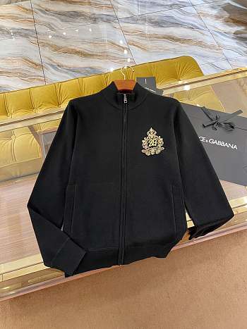 Dolce & Gabbana Monogram Crest-Embroidered Track Jacket