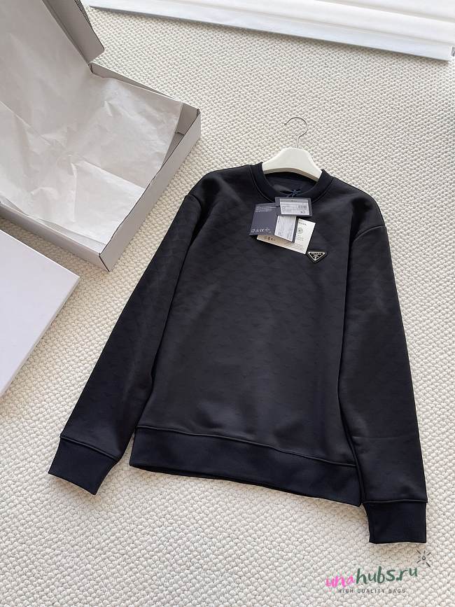 Prada Black Technical fabric sweatshirt - 1