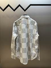 Louis Vuitton Damier Long-Sleeved Classic Cotton Shirt - 6