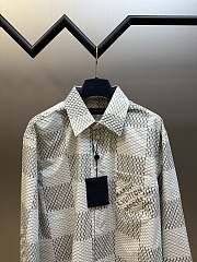 Louis Vuitton Damier Long-Sleeved Classic Cotton Shirt - 3