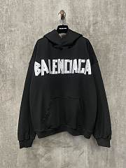   Balenciaga Sweatshirt in black cotton - 1