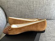 Chanel Ballet Flats Velvet Brown - 3