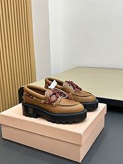 Miu Miu Leather loafers Cognac  - 5