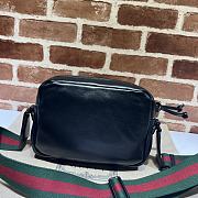 GUCCI Shoulder Bag With Tonal Double G In Black 23.5*15.5*8CM - 5