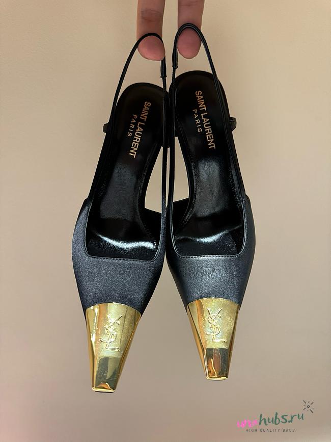 YSL Jeanne 110 leather singback pumps 02 - 1