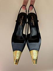 YSL Jeanne 110 leather singback pumps 02 - 4