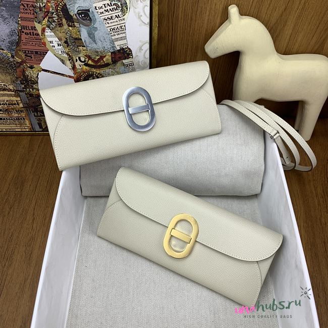 Hermes White Epsom Chaine d Ancre To Go Bag - 1